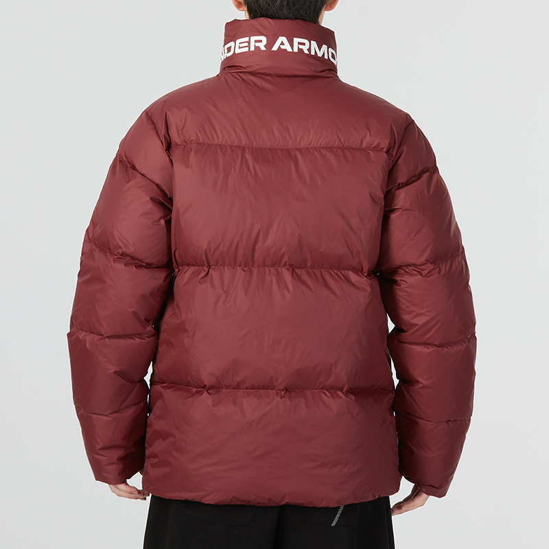 Purchase Under Armour UA Jaket Hangat Kasual Olahraga Warna Solid - Maroon. 1375449-690