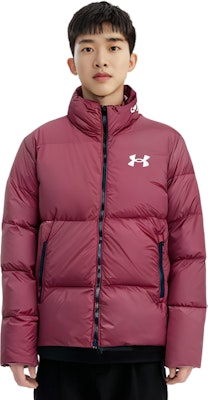 Under Armour UA Jaket Hangat Kasual Olahraga Warna Solid - Maroon. 1375449-690 Sizing Under Armour UA Jaket Hangat Kasual Olahraga Warna Solid - Maroon. 1375449-690