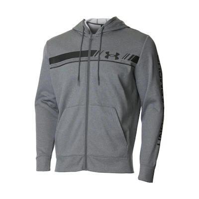 Under Armour UA Anti-Theft Logo Full-Zip Hoodie Jacket Grey 1375509-012