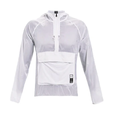 Under Armour UA Anywhere Half-Zip Running Anorak Jacket White 1361500-100