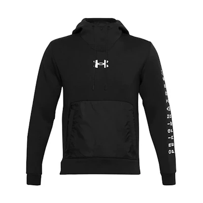 Under Armour UA Apollo Sportstyle Printed Woven Hoodie Black Casual Sportswear 1360730-001