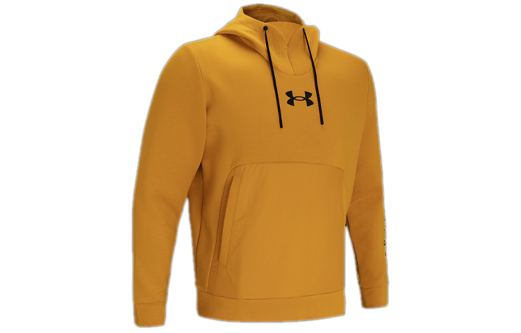 Under Armour UA Apollo Sportstyle Printed Woven Hoodie Gold 1360730-711