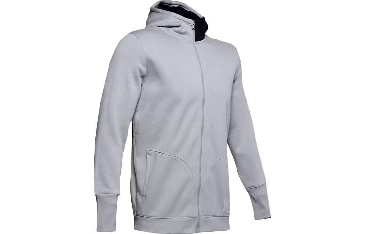 Under Armour UA Baseline Fleece Hoodie Jacket Modern Gray 1343006-013