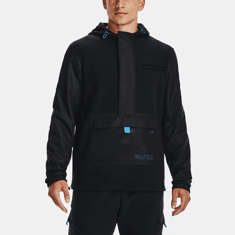 Under Armour UA Black Casual Training Zip-Up Hoodie Jacket 1366199-001 圖 5