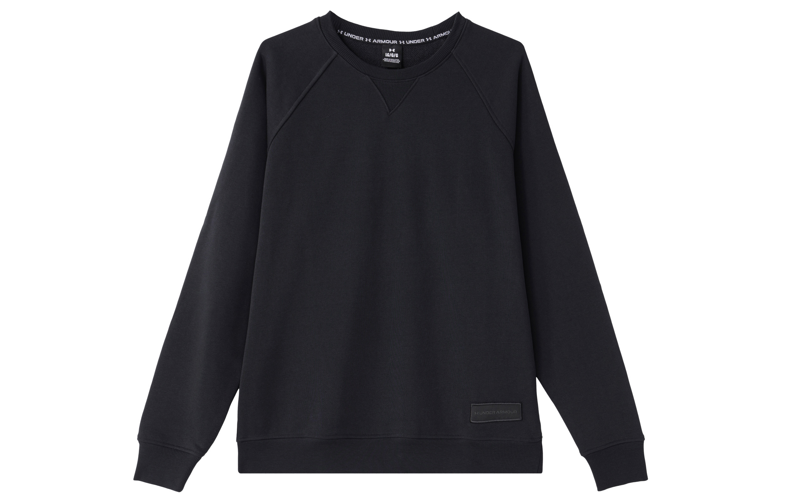 Under Armour UA Black Crewneck Training Sweatshirt - Solid Color 1379685-001