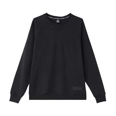 Under Armour UA Black Crewneck Training Sweatshirt - Solid Color 1379685-001