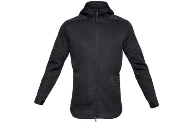 Under Armour UA Black Fleece Full-Zip Hoodie with Solid Logo Design 1320705-001