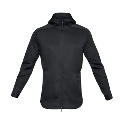 Under Armour UA Black Fleece Full-Zip Hoodie with Solid Logo Design 1320705-001