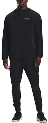 Under Armour UA Black Water-Resistant Breathable Full-Zip Hoodie Jacket 1377425-001 Shop Under Armour UA Black Water-Resistant Breathable Full-Zip Hoodie Jacket 1377425-001