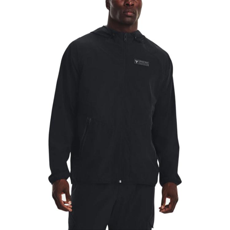 Purchase Under Armour UA Black Water-Resistant Breathable Full-Zip Hoodie Jacket 1377425-001