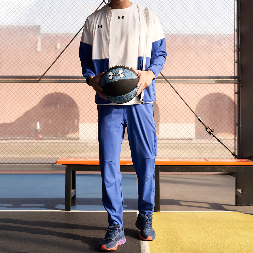 Shop Under Armour Jaket Rajut Warna Biru Royal Olahraga Kasual Bernapas 22500404-400