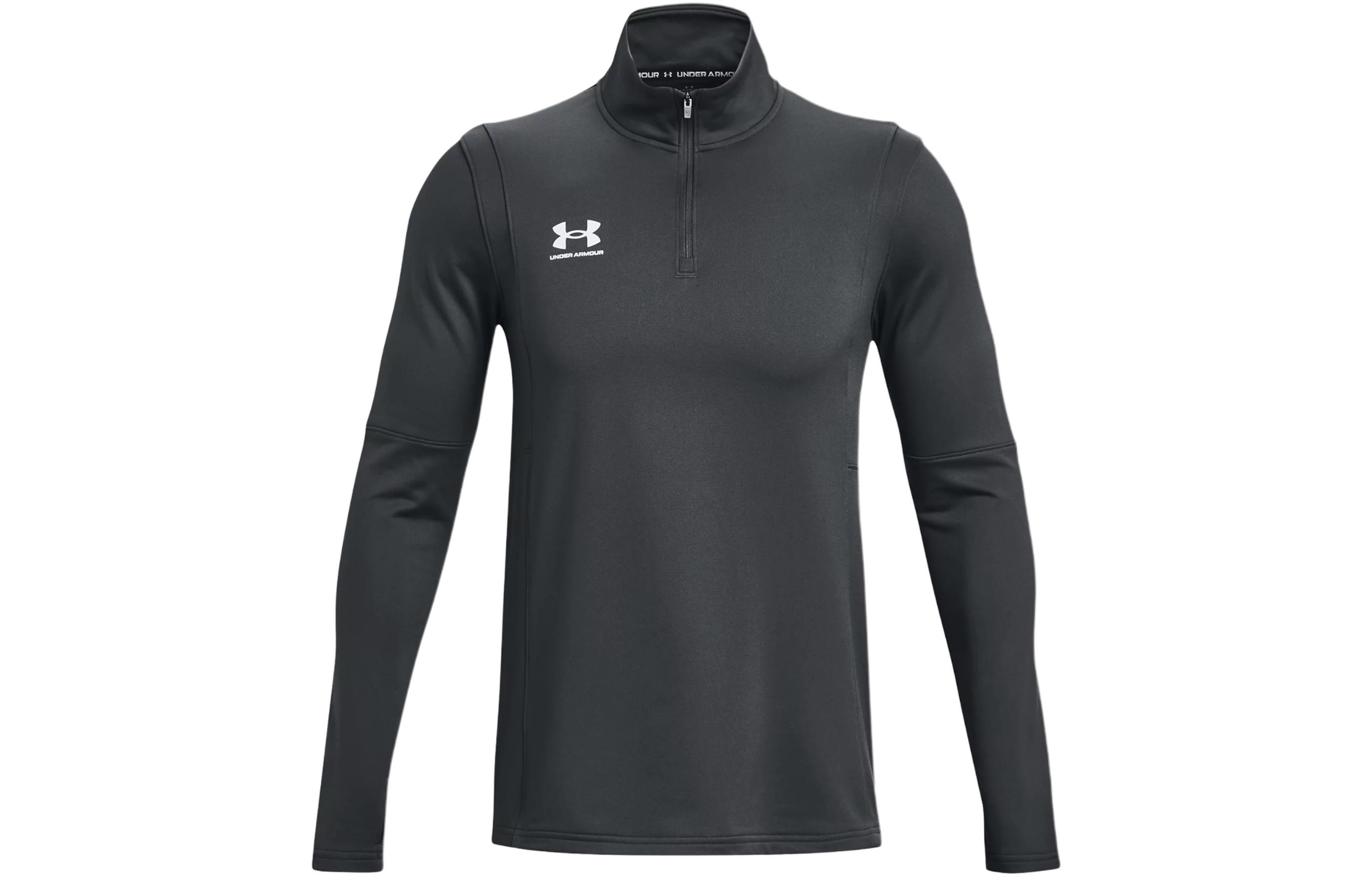 Under Armour UA Challenger Logo Print Grey Long-Sleeve Sweatshirt for Men 1379588-025