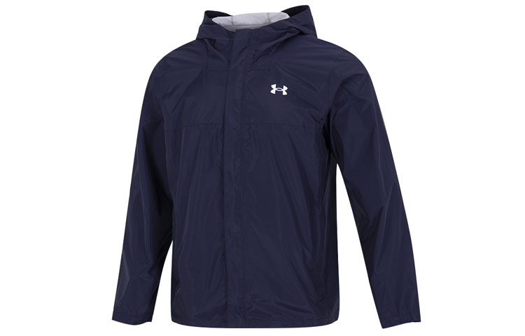 Under Armour UA Cloudstrike 20 Solid Navy Sport Casual Hooded Jacket 1374644-410