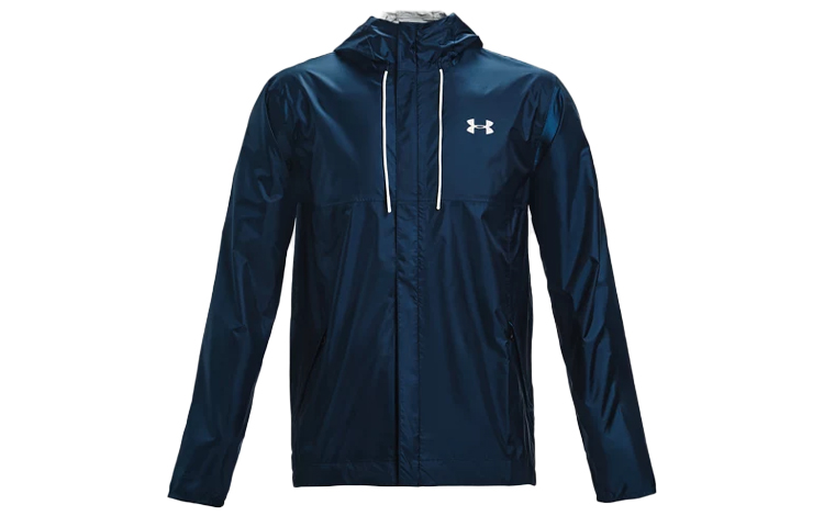 Under Armour UA Cloudstrike Shell Navy Blue Breathable Running Training Jacket 1350950-408
