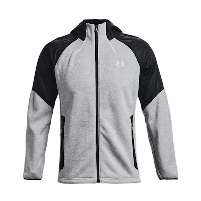 Under Armour UA ColdGear® Colorblock Logo Hoodie Jacket White 1357475-112