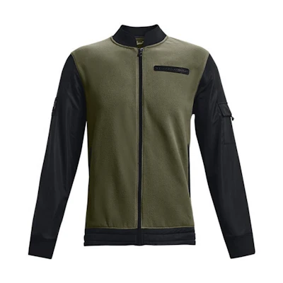 Under Armour UA ColdGear® Infrared Utility Flight Training Colorblock Jacket Green Mens 1366198-001