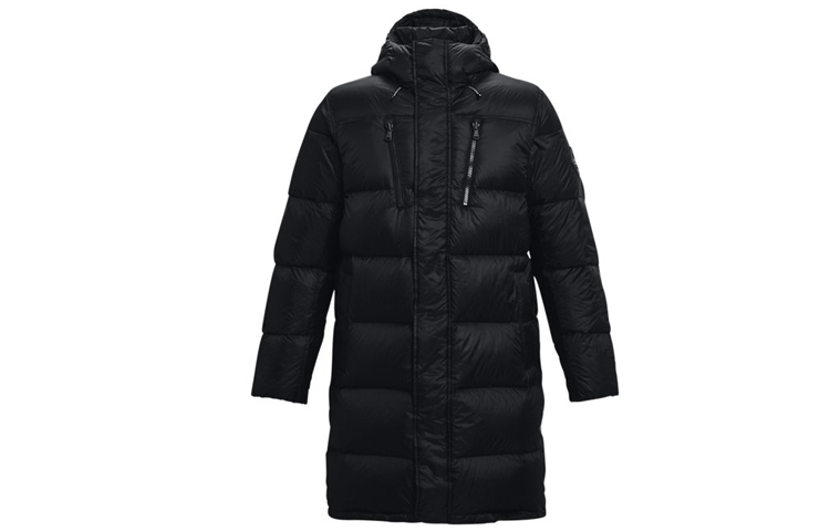 Under Armour UA ColdGear® Infrared Waterproof Long Hooded Down Jacket Winter Black . 1364894-001