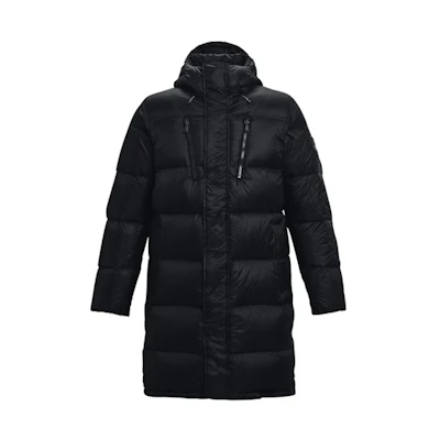 Under Armour UA ColdGear® Infrared Waterproof Long Hooded Down Jacket Winter Black . 1364894-001