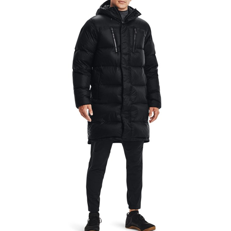 Shop Under Armour UA ColdGear® Abrigo Largo Impermeable Acolchado Invierno Negro. 1364894-001