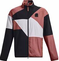 Under Armour UA Colorblock Zip Vintage Sports Jacket - Red Fusion 1377304-604