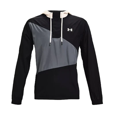 Under Armour UA Crest Anorak Black Colorblock Training Jacket with Hood 1361614-001