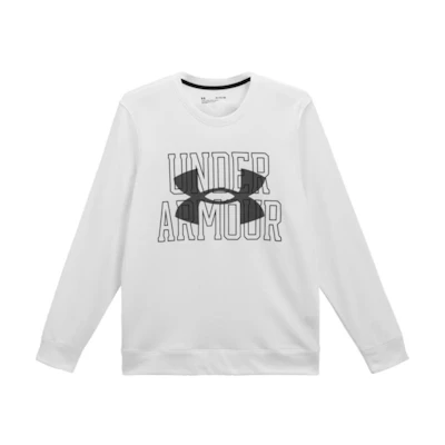 Under Armour UA Crewneck Training Pullover Sweatshirt White 1370391-112