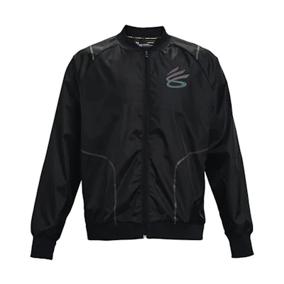 Under Armour UA Curry Undrtd All Star Woven Breathable Bomber Jacket Black 1364924-001
