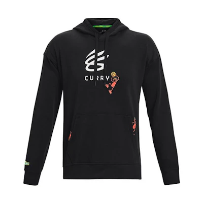 Under Armour UA Curry Sesame Street Hoodie Basketball Pullover Black 1369619-001