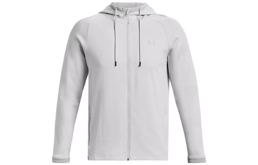 Under Armour UA Double Knit Full-Zip Logo Hoodie Gray 1379659-014