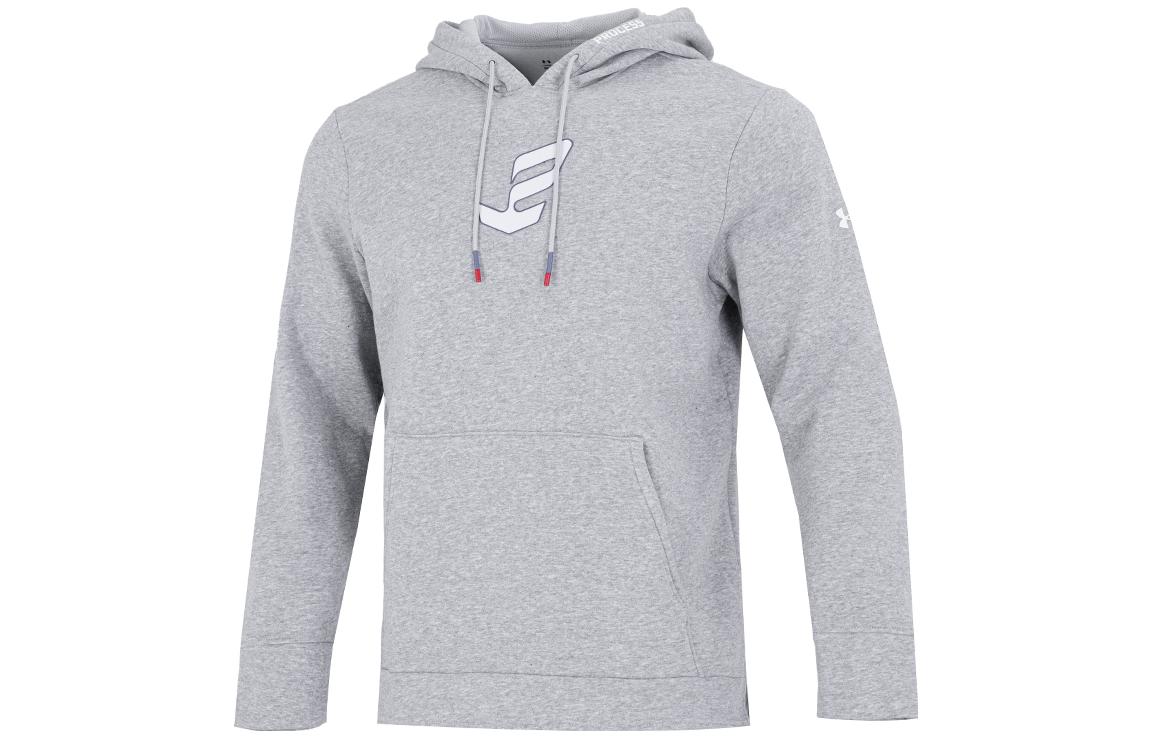 Under Armour UA Embiid 1 Basketball Print Hoodie Grey 1361974-011