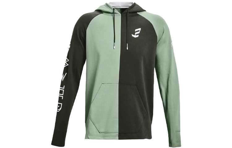 Under Armour UA Embiid Multicolor Hooded Basketball Sweatshirt Green 1366531-348