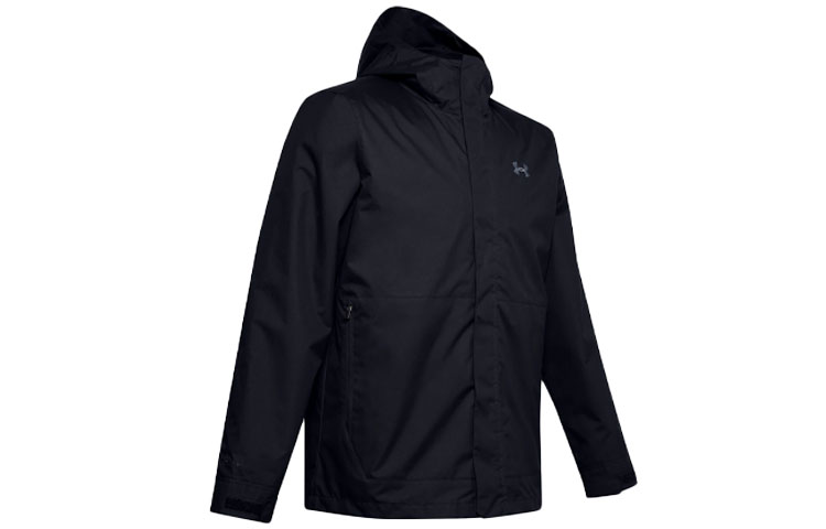 Buy 安德玛 UA 刺绣标志 3合1 防水运动连帽外套 黑色 1342742-001