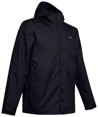 安德玛 UA 刺绣标志 3合1 防水运动连帽外套 黑色 1342742-001 Buy 安德玛 UA 刺绣标志 3合1 防水运动连帽外套 黑色 1342742-001