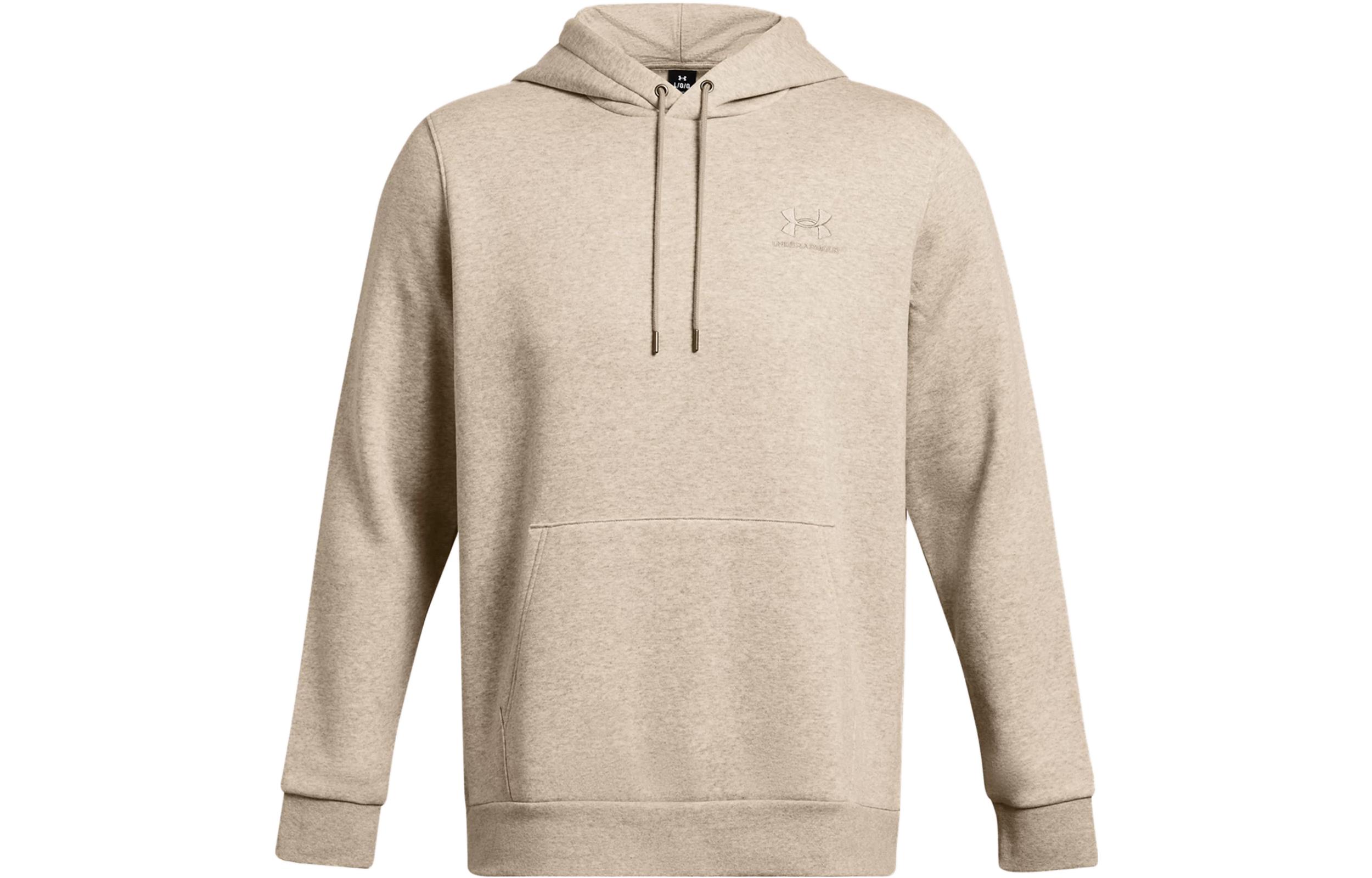 Under Armour UA Essential Brown Logo Print Pullover Hoodie 1373880-203