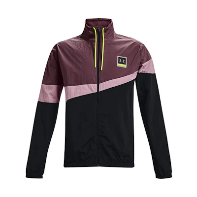 Under Armour UA Fashion Retro Colorblock Logo Track Jacket Men’s Grey Purple 1366219-554