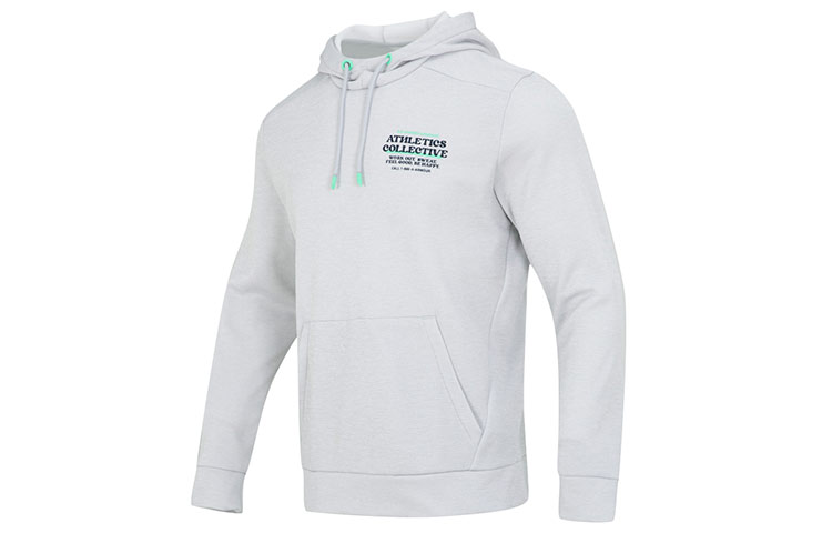Under Armour UA Fleece FOTC Hoodie Grey Letter Print Casual Sports Pullover 1374431-014