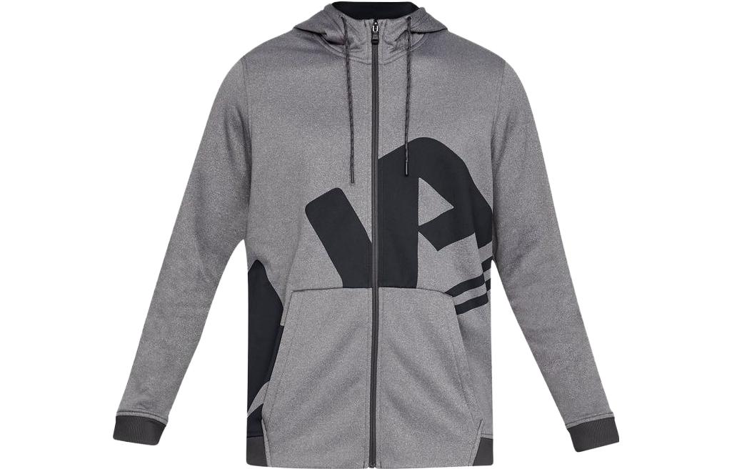 Under Armour UA Fleece Training Zip Hoodie Grey - American Style Casual Wear 1320756-019