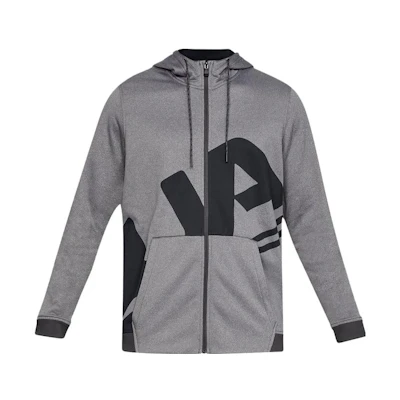 Under Armour UA Fleece Training Zip Hoodie Grey - American Style Casual Wear 1320756-019