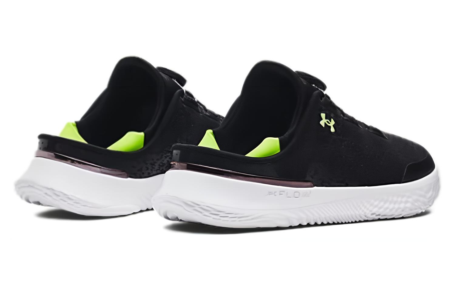 Shop Under Armour 防滑耐磨 低筒 跑步鞋 男女通用 黑綠