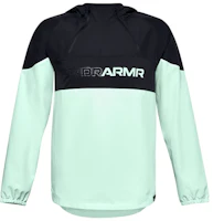 Under Armour UA Futures Mixed Anorak Black Green Regular Fit Hooded Jacket 1358231-002 Under Armour UA Futures Mixed Anorak Black Green Regular Fit Hooded Jacket 1358231-002