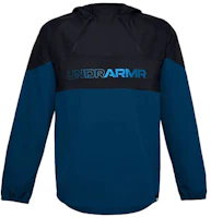 Under Armour UA Futures Mixed Anorak Jacket Blue/Black Hooded Regular Fit 1358231-001 Under Armour UA Futures Mixed Anorak Jacket Blue/Black Hooded Regular Fit 1358231-001