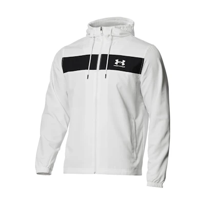 Under Armour UA FW22 Colorblock Logo Letter Print Drawstring Jacket White 1365505-100