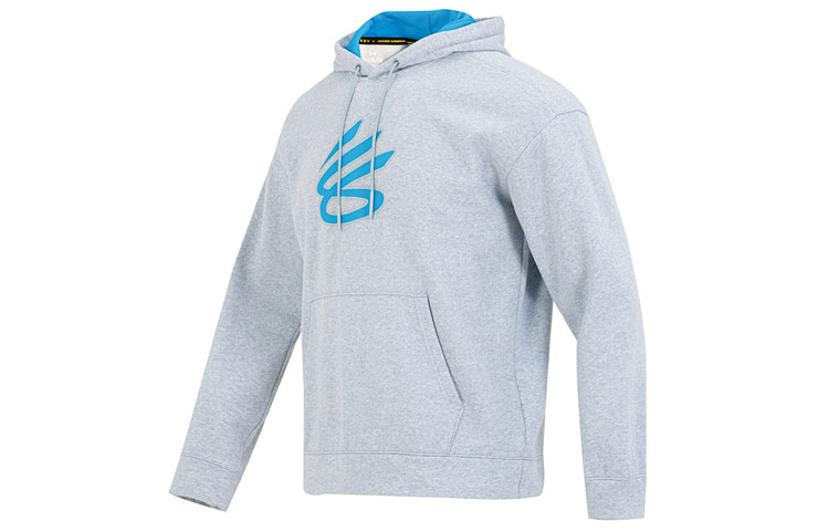 Under Armour UA Geometric Pattern Hoodie Casual Long Sleeve - Light Grey 1374298-465