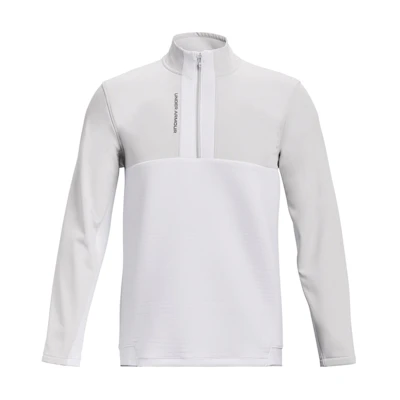 Under Armour UA Glow Logo Print Half-Zip Pullover Hoodie - Gray Multicolor 1373409-100