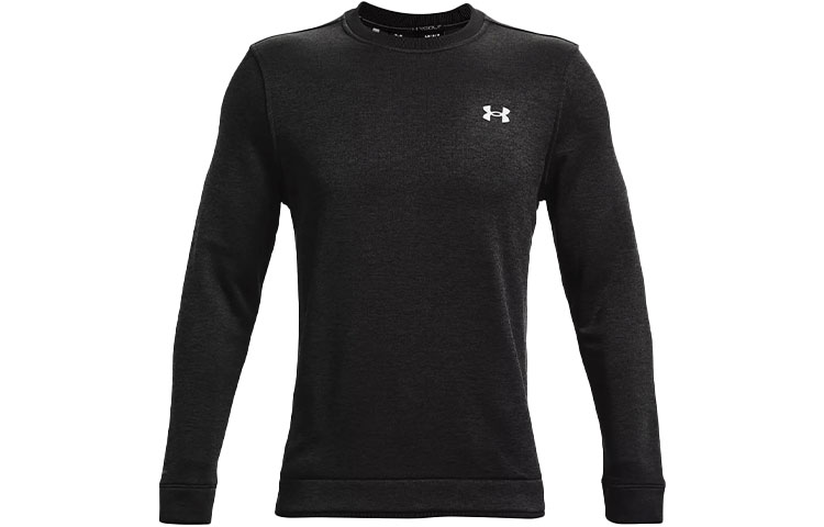 Under Armour UA Golf Fleece Pullover Crewneck Sweater Black 1360503-001