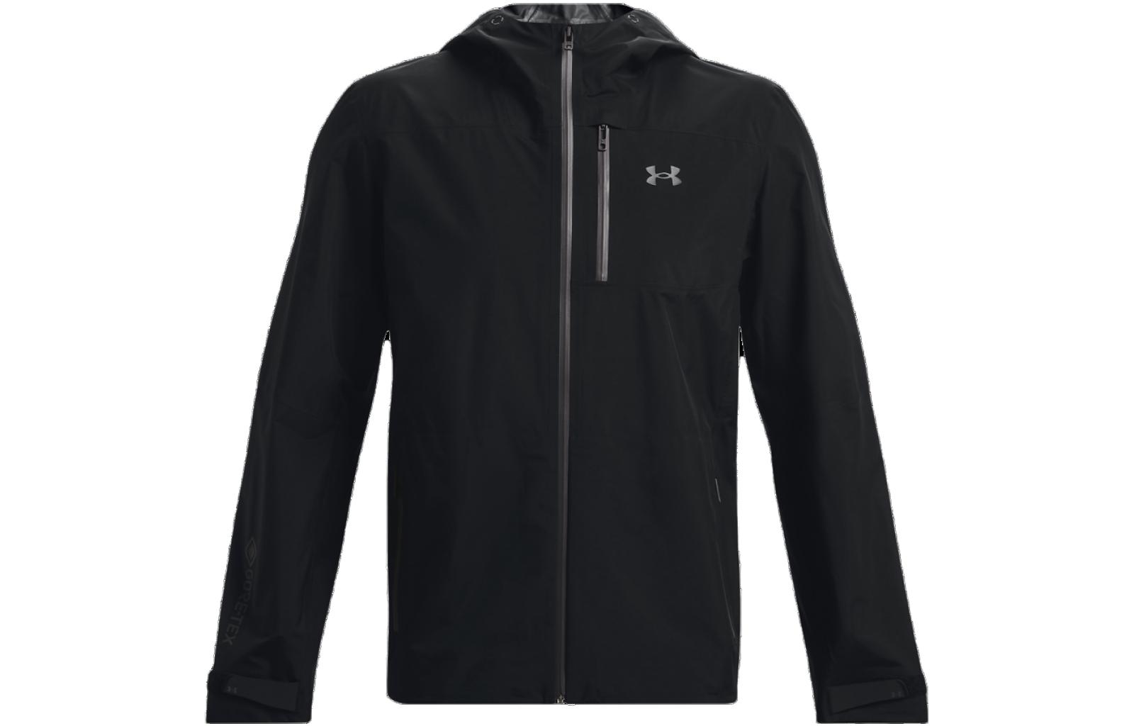 Order Under Armour UA GORE-TEX Paclite 黑色印字連帽拉鍊外套. 1369994-001