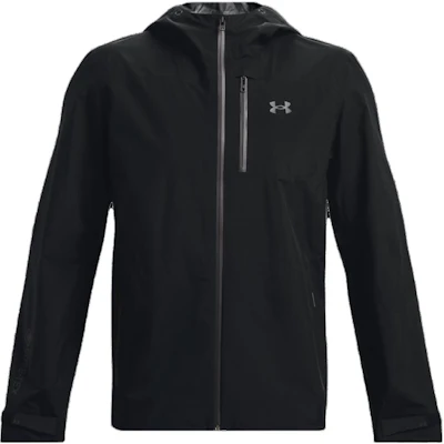 Under Armour UA GORE-TEX Paclite 黑色印字連帽拉鍊外套. 1369994-001 Order Under Armour UA GORE-TEX Paclite 黑色印字連帽拉鍊外套. 1369994-001