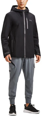 Under Armour UA GORE-TEX Paclite 黑色印字連帽拉鍊外套. 1369994-001 Shop Under Armour UA GORE-TEX Paclite 黑色印字連帽拉鍊外套. 1369994-001