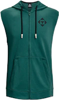 Under Armour UA Green Slim Fit Sleeveless Zip-Up Hoodie Jacket 1377434-722 Under Armour UA Green Slim Fit Sleeveless Zip-Up Hoodie Jacket 1377434-722