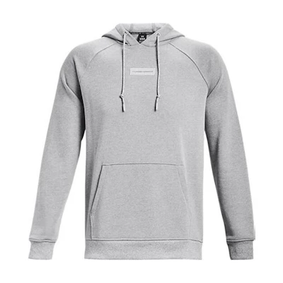 Under Armour UA Grey Pullover Hoodie Casual Training Sweatshirt Solid Color 1379684-011